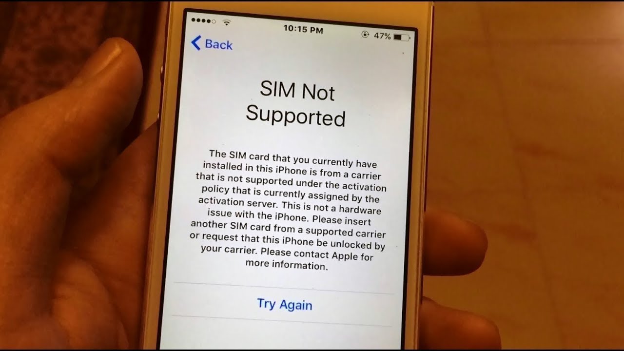 Sim Not Supported Iphone 6S - olporvr